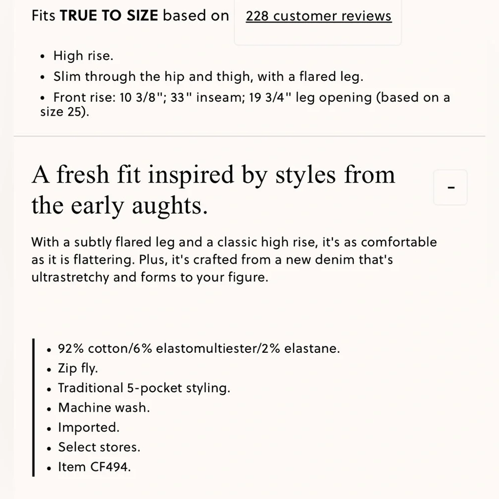 J. Crew high rise